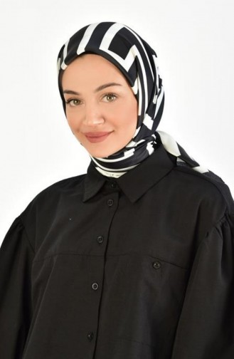 Siyah Beyaz Eşarp Serisi D 4 Sıyahbeyazesarp D 4