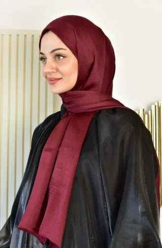 جانجان شال ستان أحمر خمري من إرب شال جانجانساتن 003 4158
