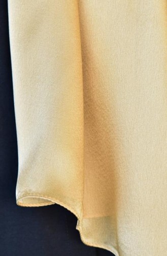 Janjan Satin Evening Dress Shawl Gold Janjansaten 039 4161