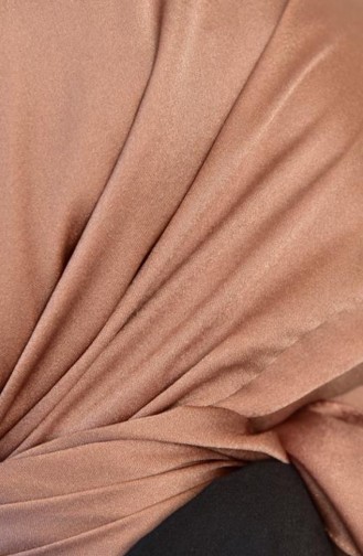 Janjan Satin Evening Dress Scarf Milk Coffee Janjanesarp00 027 4200