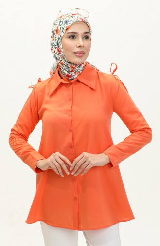 Basic Gömlek 0222-02 Oranj