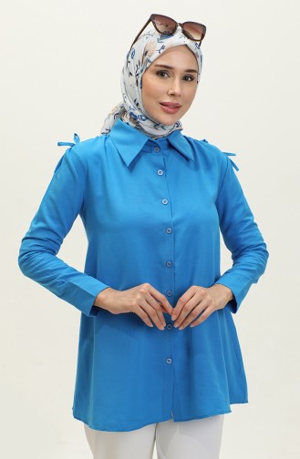Basic Gömlek 0222-04 Mavi