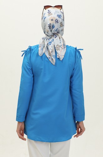 Basisshirt 0222-04 Blauw 0222-04