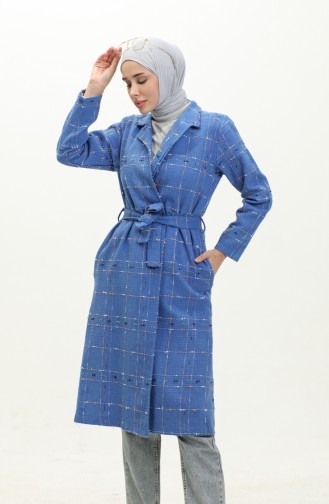 Tweed Belted Cape NZR001M-01 Saxe 001M-01