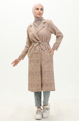 Tweed Cape Met Riem NZR001M-03 Beige 001M-03