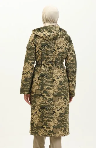Kapuzenumhang Mit Tarnmuster 0182-02 Khaki 0182-02