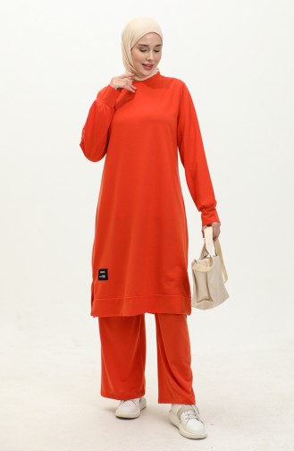 Two String Tunic Trousers Double Suit 0044-12 Orange 0044-12