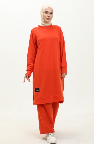 Two String Tunic Trousers Double Suit 0044-12 Orange 0044-12