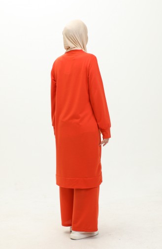 Two String Tunic Trousers Double Suit 0044-12 Orange 0044-12