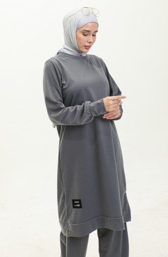 Two String Tunic Trousers Double Suit 0044-16 Dark Gray 0044-16