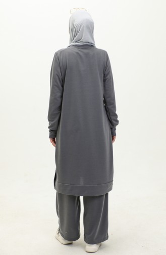 Two String Tunic Trousers Double Suit 0044-16 Dark Gray 0044-16