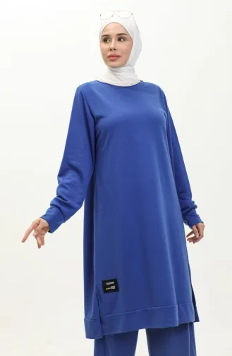 Ensemble Double Pantalon Tunique à Deux Cordes 0044-17 Saks 0044-17