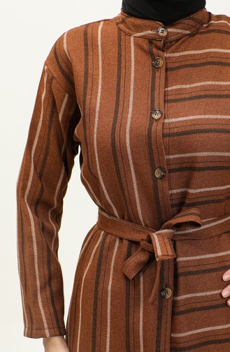 Striped Tunic Trousers Double Suit 0174-01 Tan 0174-01