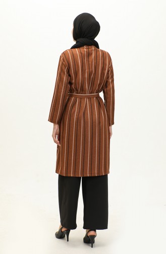 Striped Tunic Trousers Double Suit 0174-01 Tan 0174-01