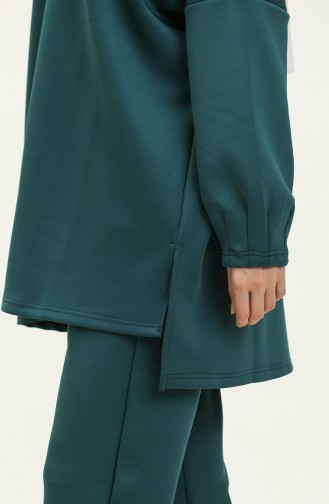 Scuba Fabric Two Piece Suit 232337-01 Emerald Green 232337-01