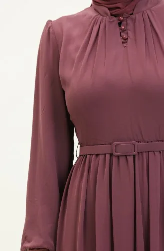 Chiffonkleid Mit Gürtel 5725-08 Dusty Rose 5725-08
