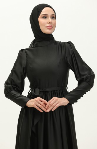 فستان سهرة ساتان  6080-03 بيج 6080-03