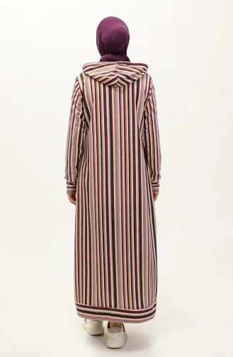 Robe Rayure Deux Fils 0180-01 Pourpre 0180-01
