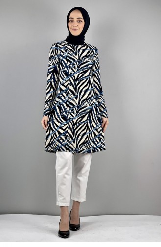 Tuniek Met Patroon Blauw 1086MG.MVI