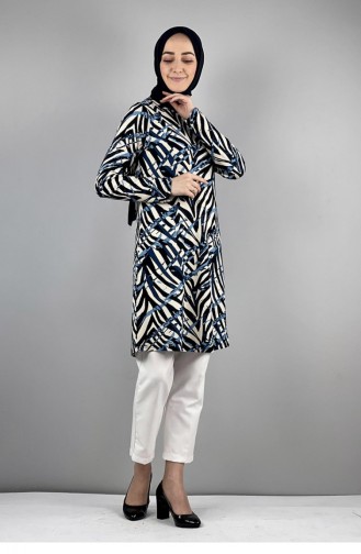 Tuniek Met Patroon Blauw 1086MG.MVI