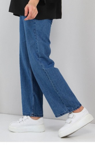 Jeansbroek Met Wijde Pijpen Blauw 6016 14859