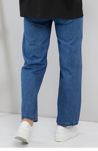 Pantalon Jeans Large Bleu 6016 14859