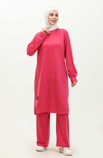 Two String Tunic Trousers Double Suit 0044-11 Fuchsia 0044-11