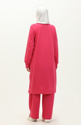 Two String Tunic Trousers Double Suit 0044-11 Fuchsia 0044-11