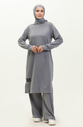 Two String Tunic Trousers Double Suit 0044-15 Gray 0044-15