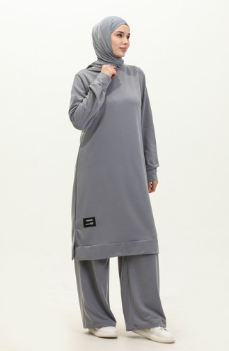 Two String Tunic Trousers Double Suit 0044-15 Gray 0044-15