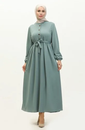 Robe A Ceinture 7979-03 Vert Menthe 7979-03