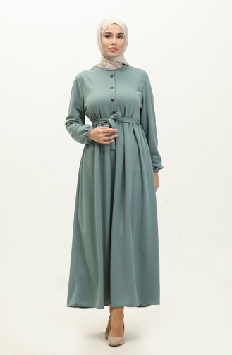 Robe A Ceinture 7979-03 Vert Menthe 7979-03
