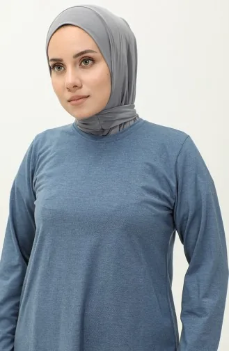 Practical Scarf With Snap Fasteners 1256-08 Silver Gray 1256-08