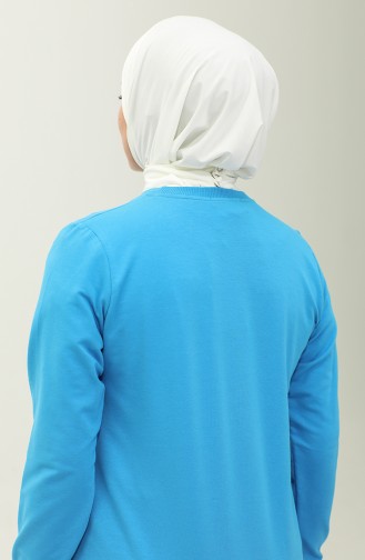 Snap Fastened Practical Scarf 1256-13 Ecru 1256-13