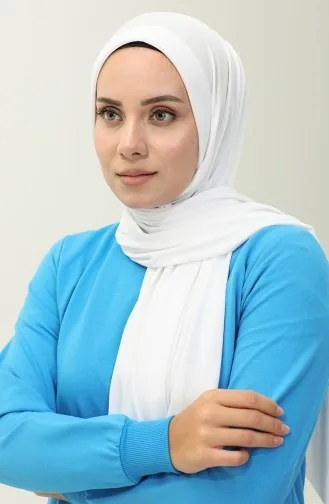Pratik Şal 1255-05 Beyaz