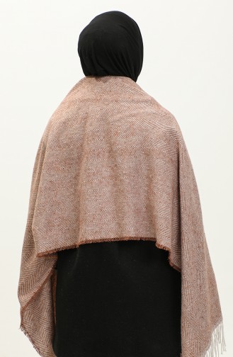 Plain Acrylic Shoulder Shawl 2063-07 Tan 2063-07