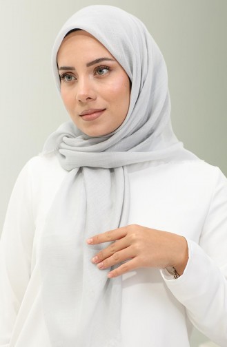 Echarpe Flammée Uni 90155-26 Argent 90155-26