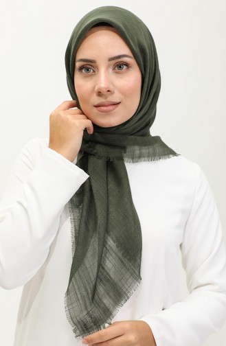Effen Gevlamde Sjaal 90155-30 Legergroen 90155-30