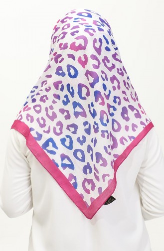 Leopard Patterned Scarf 2057-04 Fuchsia Saxe 2057-04