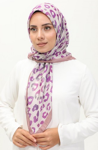 Leopard Pattern Scarf 2057-08 Powder Magenta 2057-08