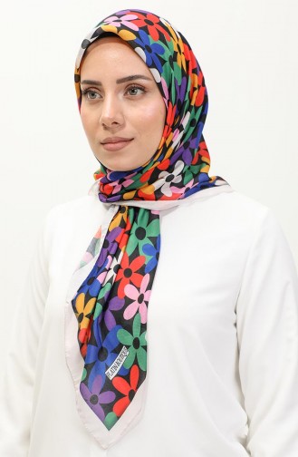 Papatya Desenli Eşarp 2058-08 Bej