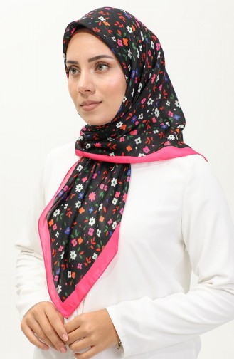 Schal Mit Blumenmuster 2059-09 Fuchsia 2059-09