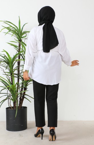 Terry Cotton Buttoned Shirt 0008-04 white 0008-04