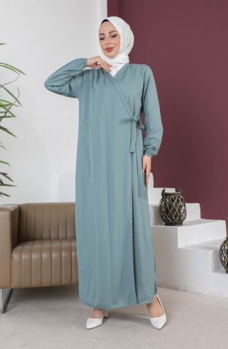 Side Tied Prayer Dress 0691-09 Green 0691-09