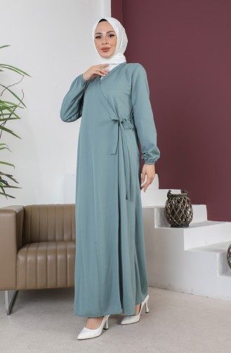 Side Tied Prayer Dress 0691-09 Green 0691-09