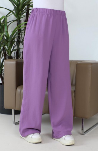 Aerobin Fabric wide Leg Trousers 1006-31 Lilac 1006-31