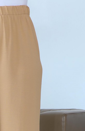 Aerobin Fabric wide Leg Trousers 1006-35 Mustard 1006-35