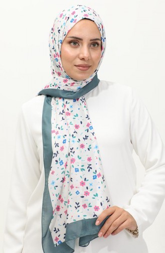 Floral Patterned Shawl 2062-01 Smoked 2062-01