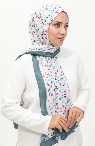 Floral Patterned Shawl 2062-01 Smoked 2062-01