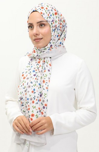 Floral Patterned Shawl 2062-05 Beige 2062-05